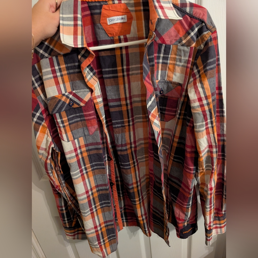 John Lennon Women's Plaid Button-Up Shirt - Multicolor